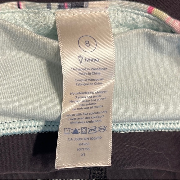 Ivivva by Lululemon Boogie Shorts Girls 8 - Picture 3 of 6